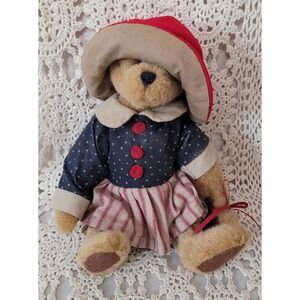 Boyds Bears Collection Ltd Archive Series Bear 1254 Red Hat Star Dress‎ Doll